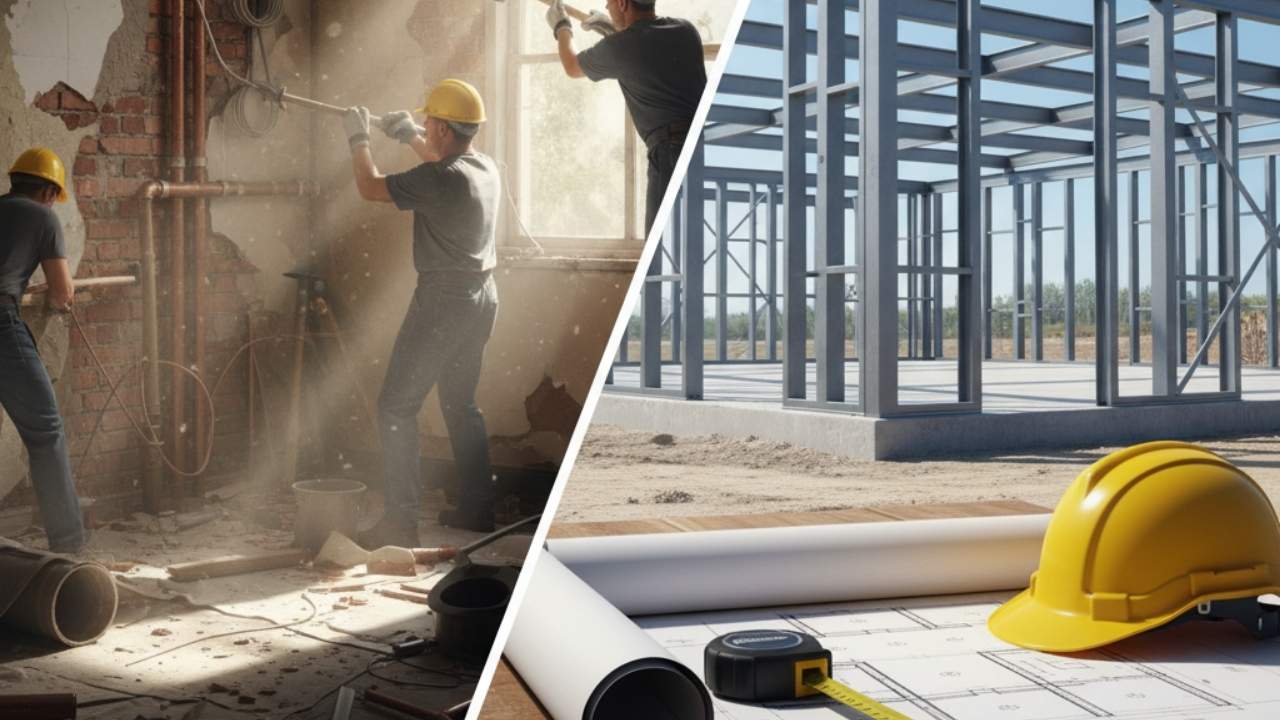 renovasi vs bangun baru